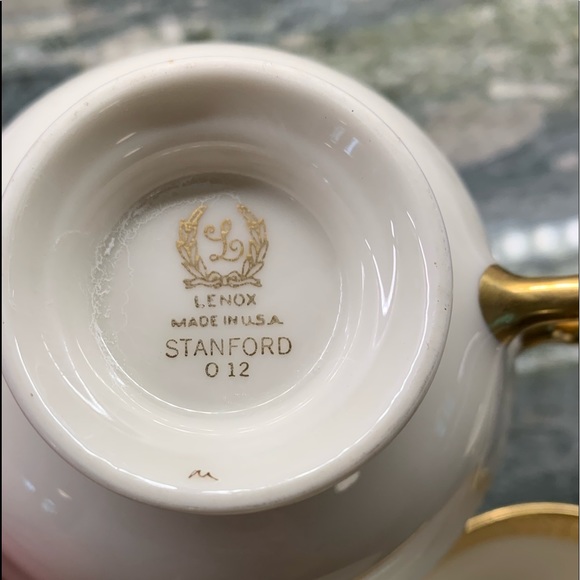 Lenox Stanford China Footed Cup and Saucer, one set, vintage - Picture 7 of 11